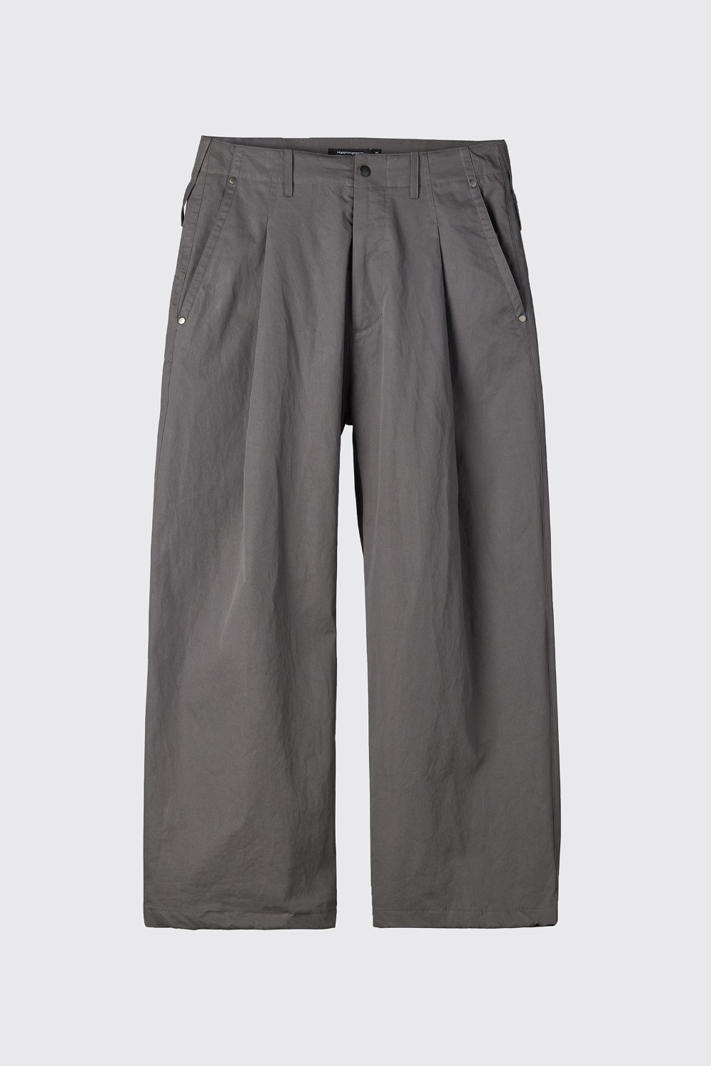 Deep Pleats Trousers V2 Charcoal
