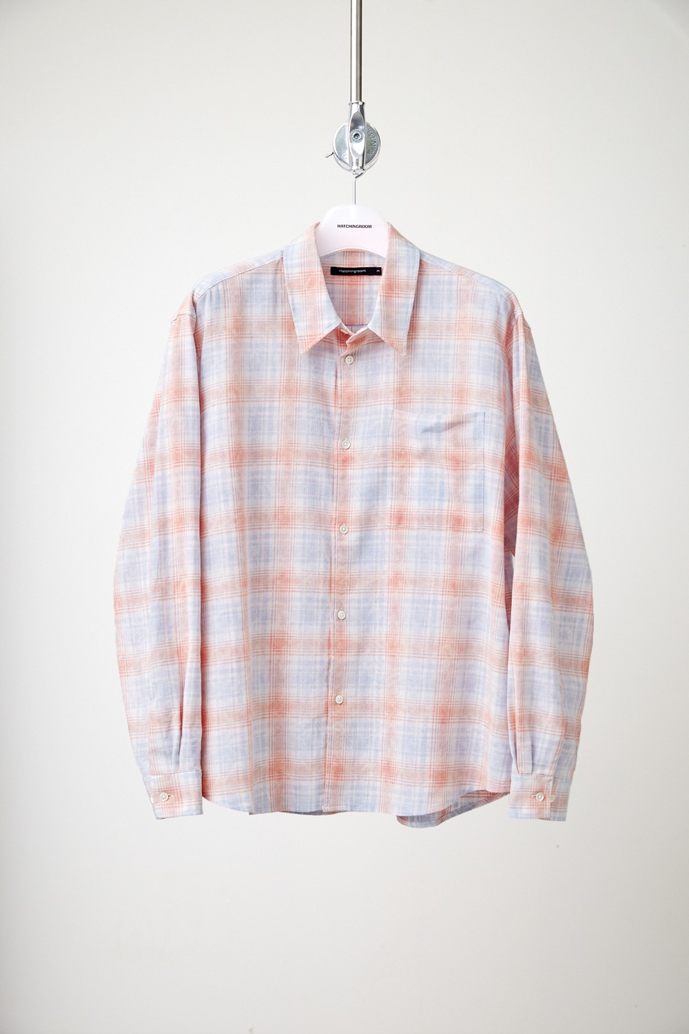 Museum Shirt Tie Dyed Check Coral