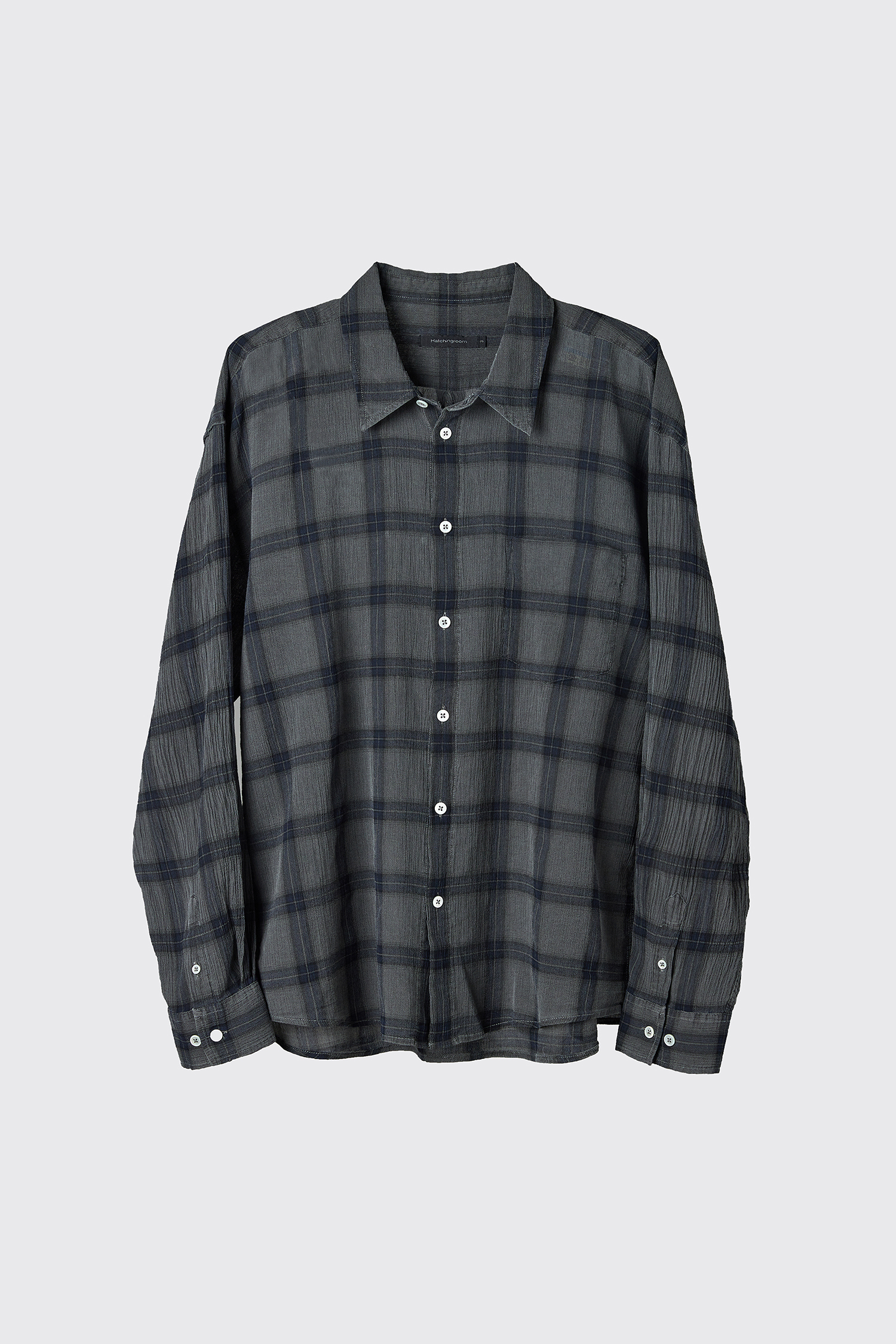 Classic Shirt Pigment Dyed Check Charcoal (2nd Restock)