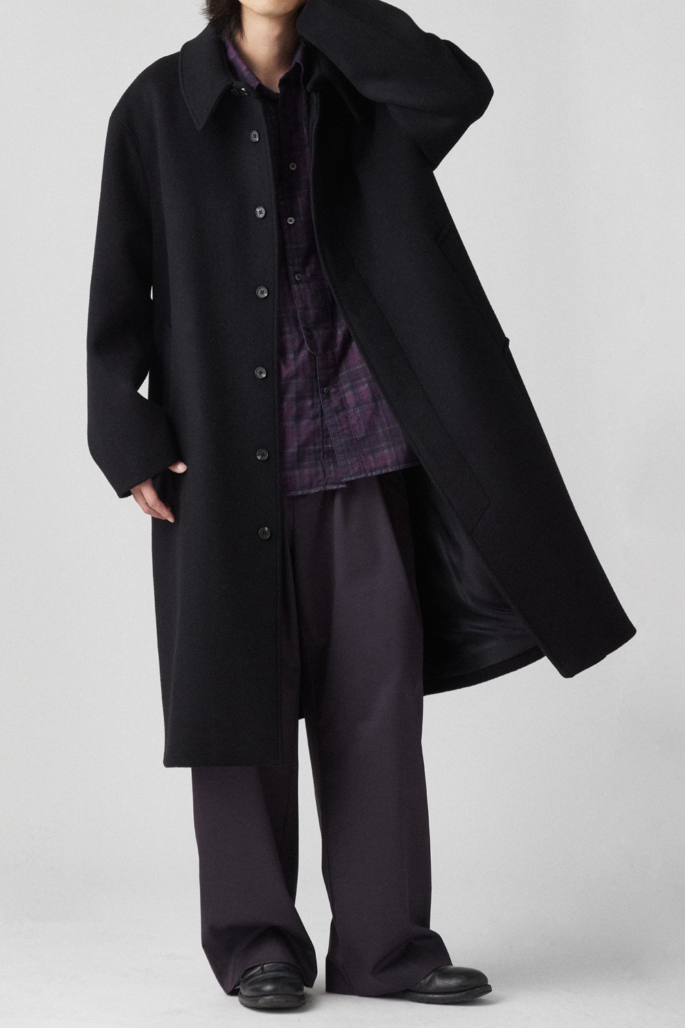 Balmacaan Coat V2 Black