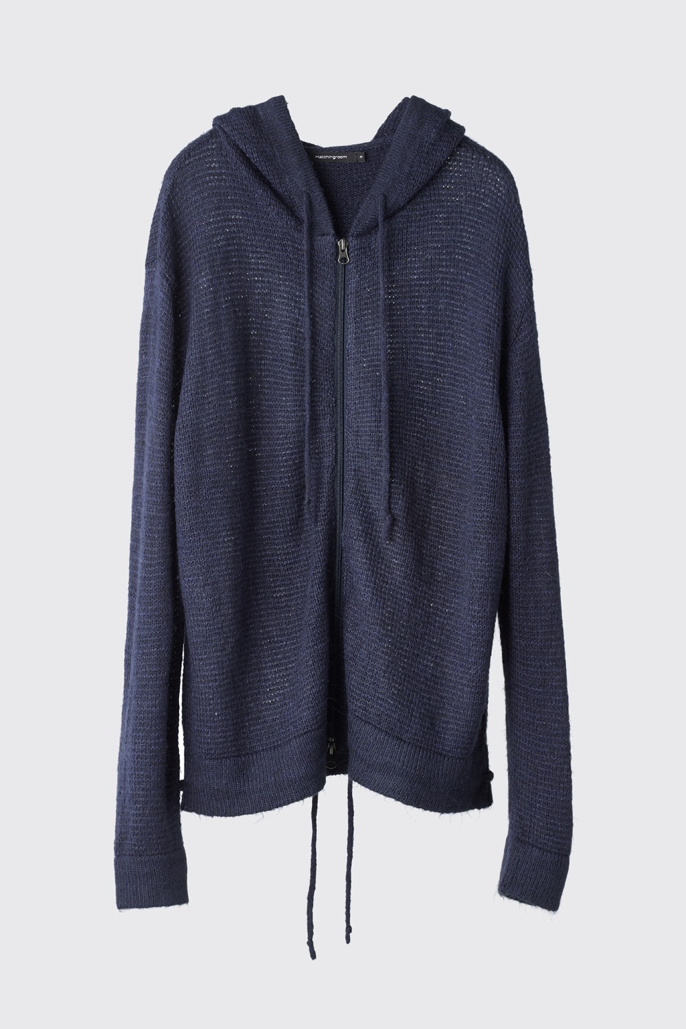 Mohair Knit Hoodie V2 Navy