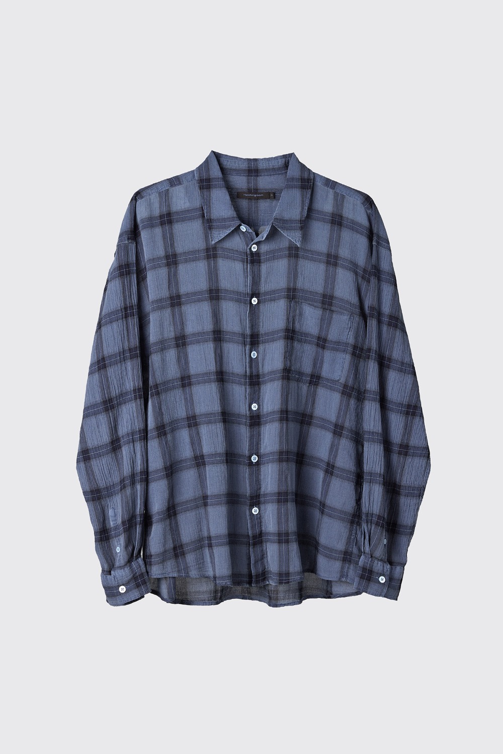Classic Shirt Over Dyed Check Blue (Restock)