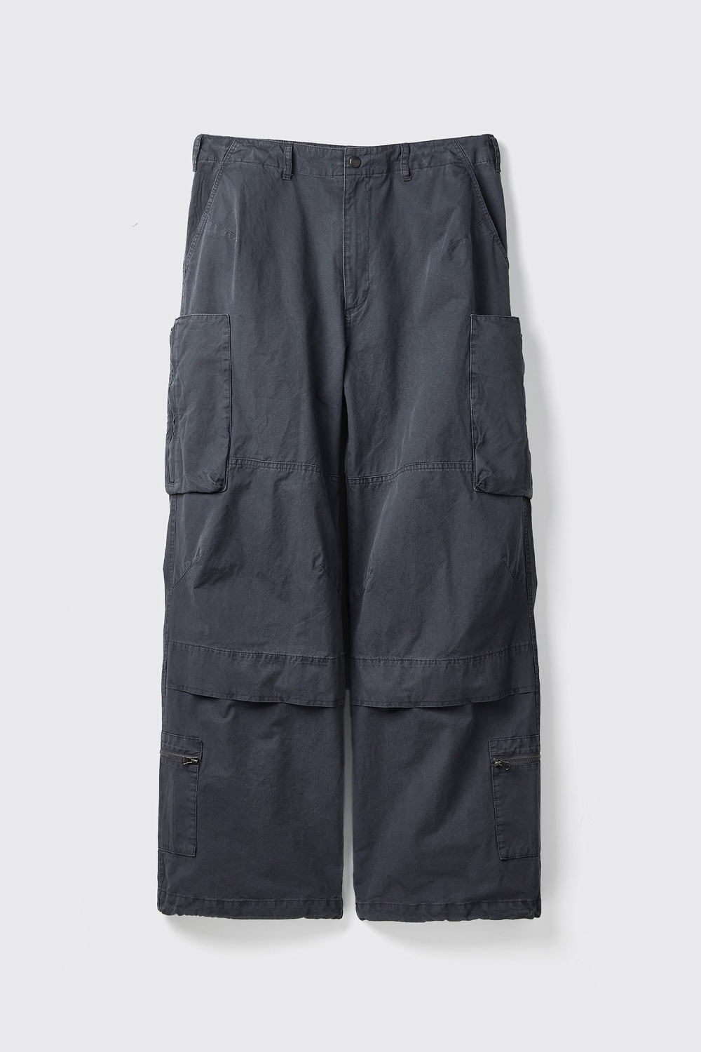 Zip Cargo Pants Faded Navy